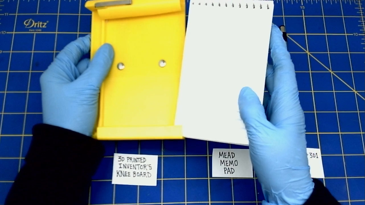 Slide the notebook in